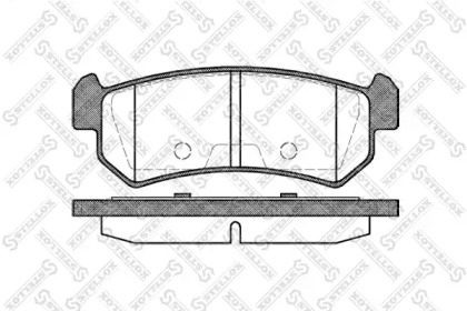 Комплект тормозных колодок STELLOX 1059 000-SX